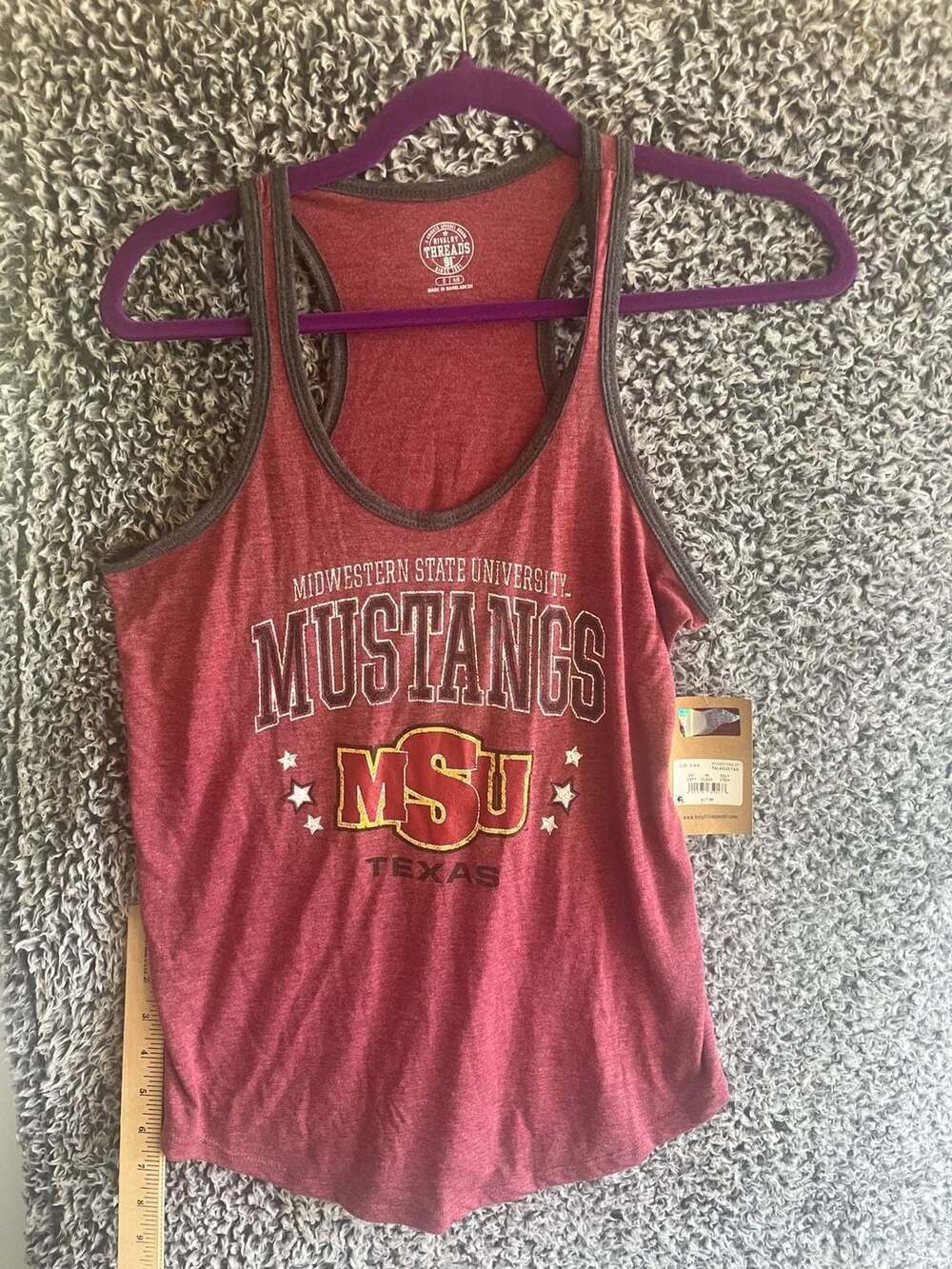 Rivalry Threads Midwestern State University Mustangs Racerback Tank Top